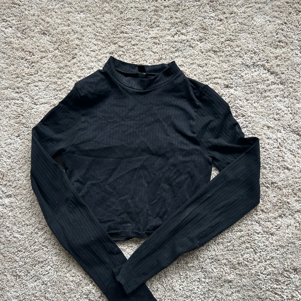 Urban outfitters mini turtle neck open back top